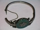 BEAUTIFUL JADE RUSSIAN IMPERIAL SILVER 84 GREAT BRACELET ANTIQUES RUSSIA JEWELRY