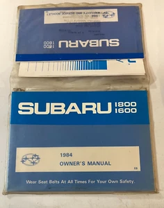 1984 Subaru 1800 1600 Original OWNERS AND DRIVERS MANUAL - Picture 1 of 1