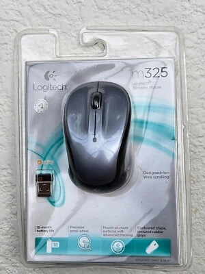 Logitech M325 Wireless Mouse - Gray - Image 1 of 2
