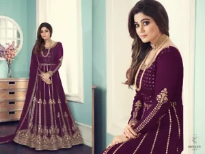 Vestido de diseñador Bollywood paquistaní Salwar Kameez ropa de fiesta traje indio boda - Imagen 1 de 6