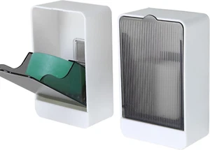 Bar Soap Holder Dish Shower 2 PCS Self Draining Soap Container with Lid, Wall Mo - Picture 1 of 12