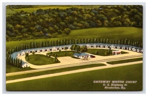 Postkarte: KY Gateway Motor Court, Restaurant, Henderson, Kentucky - unbesendet - Bild 1 von 2