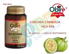 GARCINIA CAMBOGIA 300 MG 60% HCA DIMAGRANTE INTEGRATORE PERDITA PESO VELOCE