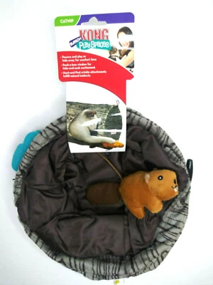 KONG Play Spaces Burrow Crinkle Tunnel Cat Nip Pounce & Play Cat Kitten Toy - Image 1 of 4