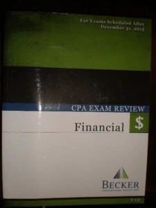 BECKER CPA EXAM REVIEW FINANCIAL V 1.2 2015 BRAND NEW - Picture 1 of 1