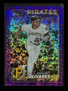 2024 Topps Series 2 - Edward Olivares #527 Purple Foil /799 Pittsburgh PIRATES - Picture 1 of 4