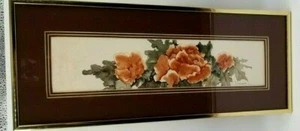 Lorrain Ochsner 70er Jahre Original Aquarell Blumen Gemälde Galerierahmen 20" - Bild 1 von 5