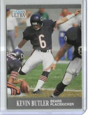 1991 Fleer Ultra Football #153 Kevin Butler Chicago Bears - Image 1 of 2