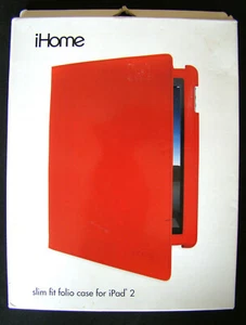 iHome Slim Fit Folio Case for iPad 2 - Red - Picture 1 of 3