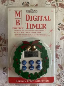 Merry-Brite 7 Tage digitaler Indoor-Timer, Sicherheit, wenn Sie weg sind, Urlaub Neu - Bild 1 von 3