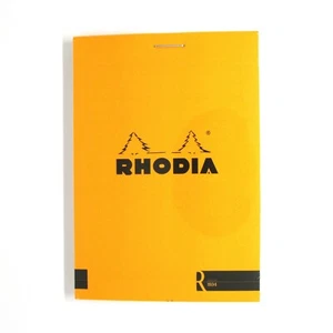 Bloque Rhodia R No. Bloc de notas de papel forrado de 12 cabezas 85 x 120 (naranja) UE - Imagen 1 de 6