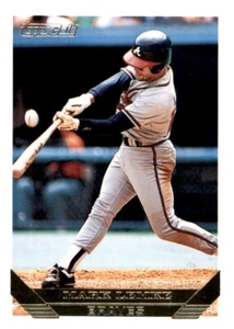 Topps Gold Mark Lemke 1993 lámina MLB inserto PWE Braves #116 - Imagen 1 de 2