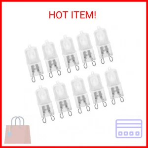 10 Pack Frosted Lense Dimmable Q50/G9/FR/120V G9 JCD 50 Watt 120 Volt T4 JD Type - Picture 1 of 2