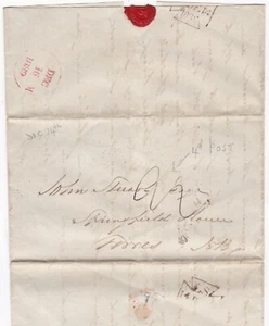 1839 LOMBARD ST LONDON D S WILLIAM SMITH >JOHN STUART SPRINGFIELD HOUSE FORRES - Picture 1 of 2