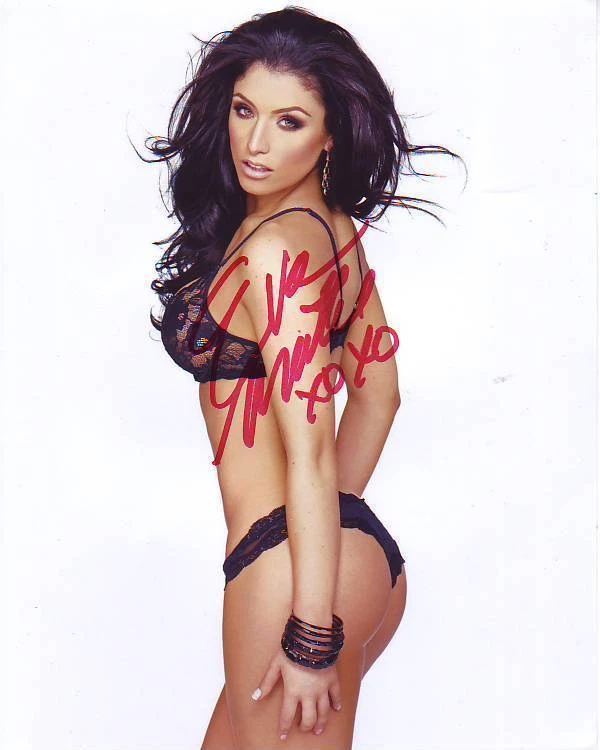 FOTO SEXY LENCERÍA 8x10 firmada autografiada por NATALIE EVA MARIE Foto 1 de 1