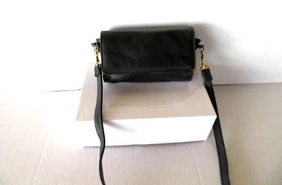 Bolso organizador de viaje de cuero de vaca negro de colección Foto 1 de 4