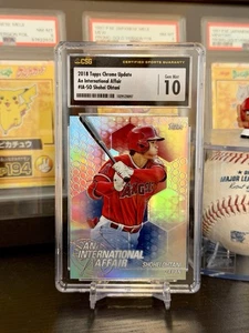 ⭐️ SHOHEI OHTANI 2018 TOPPS CHROME INTERNATIONAL REFRACTOR #IASO CSG 10 MINT RC - Picture 1 of 4