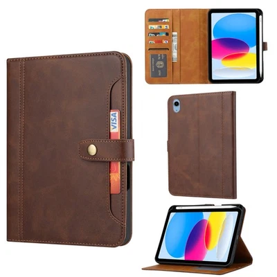 Leather Case for iPad (A16) 11th/10th Generation (2025/2022) Folio Stand Cover - Image 1 of 4