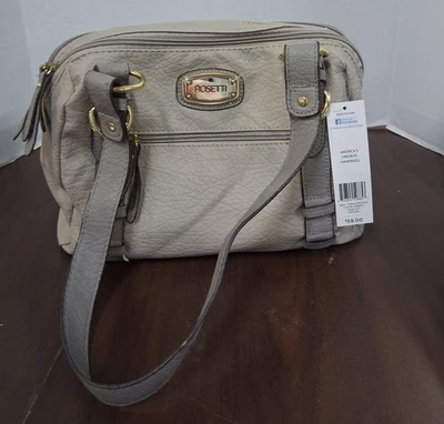 Bolso de mano ROSETTI - imitación cuero - color cemento Foto 1 de 4