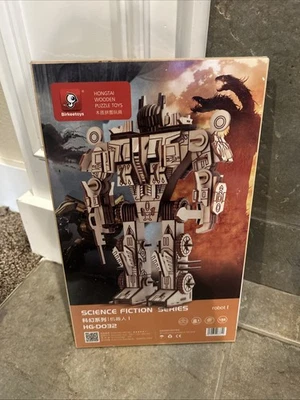 New Birkeetoys Hongtai Wooden 3D Puzzle. Robot 1. Science Fiction Series. 188 PC - Image 1 of 2