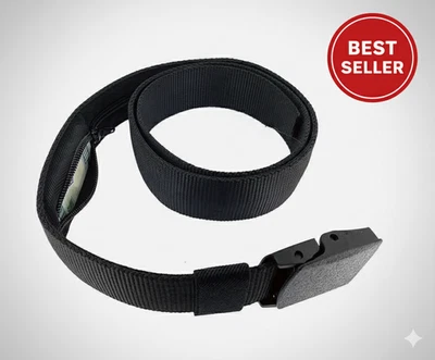 Cinturón de dinero oculto - Bolsa de cintura de viaje para efectivo y seguridad de pasaporte Foto 1 de 4