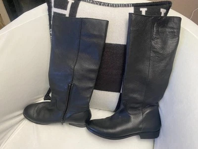 Bota de montar alta de cuero negra ERAM para mujer talla 9M/Portugal/NUEVA SIN CAJA Foto 1 de 3