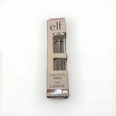 Elf Beautifully Bare Satin Lipstick # Touch Of Nude. NEW. Discontinued - Image 1 of 2