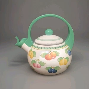 Belle Bouilloire Villeroy Et Boch French Garden TBE Métal Émaillé - Imagen 1 de 17