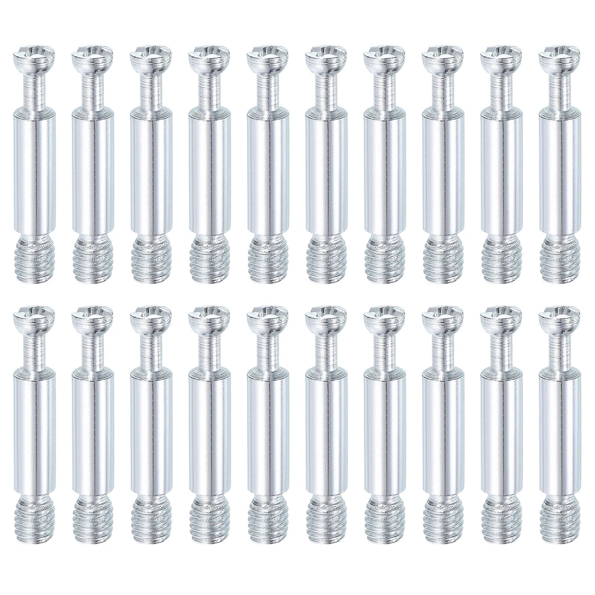 Uxcell M6x80mm Furniture Bolts - 5pcs Zinc Plated Hex Socket Round Head Screws For Woodworking