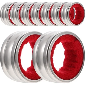 9pcs Wine Bottle Collars Stainless Steel Wine Bottle Collars Leak-proof - Picture 1 of 12
