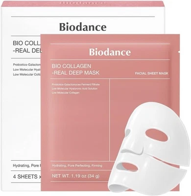 4 Sheet Biodance Bio Collagen Real Deep Mask Hydrating And Firming 34g EXP 04/28