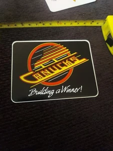 Vancouver Canucks Building A Winner Aufkleber/Decal - Bild 1 von 2
