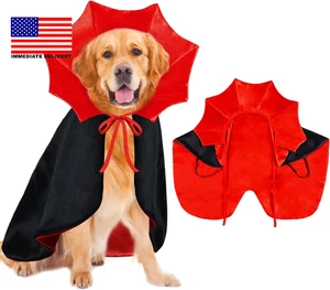 Dog Halloween Costume Dog Vampire Costume Funny Pet Vampire Devil Cape Cloak Hal - Picture 1 of 6