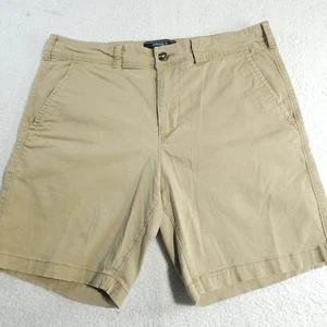 Forever 21 Chino Shorts Größe 32 hellbraun khaki lässig Baumwolle Schrittlänge 7 Zoll - Bild 1 von 11