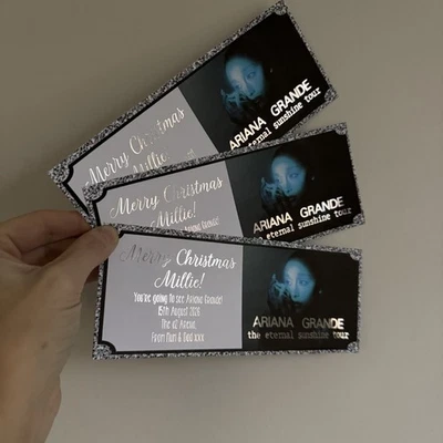 Ariana Grande The eternal sunshine 2026 Tour Mock Ticket Concert Bday Christmas
