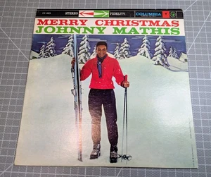 JOHNNY MATHIS Merry Christmas Columbia CS 8021 Vinyl LP Stereo - Picture 1 of 13