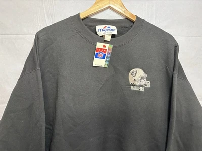 Sudadera Raiders Vintage LA Oakland Cuello Redondo Años 90 Para Hombre XL Bordada Cosida Foto 1 de 4