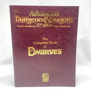 Advanced Dungeons and Dragons 2nd Edition The Complete Book of Dwarves 1993 - Picture 1 of 15