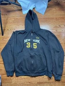 Blue Marlin Zip-up Star Hoodie Black New York Vintage XL 90s Streetwear Y2K - Bild 1 von 5