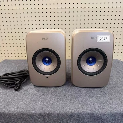 Par de altavoces de estantería inalámbricos KEF LSX II - Soundwave/Tan (usado) d #2376 Foto 1 de 3
