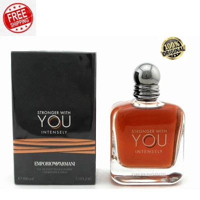 Armani Stronger With You Intensely EDP Spray 3.3oz for Men New Box Free Shipping - Image 1 of 4