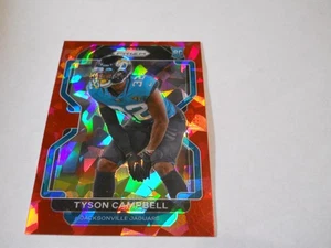 TYSON CAMPBELL ROOKIE RED ICE PRIZM JACKSONVILLE JAGUARS 2021 PANINI PRIZM - Picture 1 of 2
