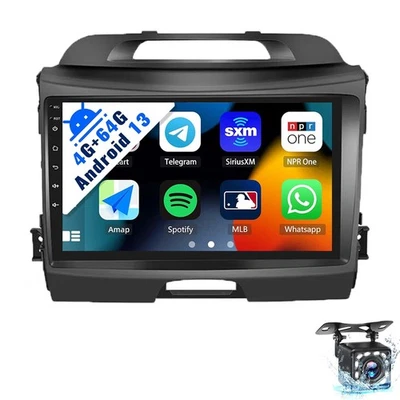 Radio estéreo para automóvil CarPlay Android 13 64 GB navegación WIFI BT para Kia Sportage 2011-2015 Foto 1 de 4