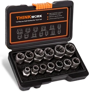 THINKWORK Schraubenausdreher-Set, 13+1 Stück Mutter 13-teilig, 13-teilig - Bild 1 von 7