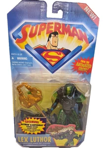 Superman Animated Series Lex Luthor W/Kryptonite Armor & Launcher Hasbro 1996 - Picture 1 of 3
