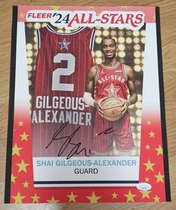 Shai Gilgeous-Alexander Signed 11x14 All-Star Canvas Photo JSA - Picture 1 of 1