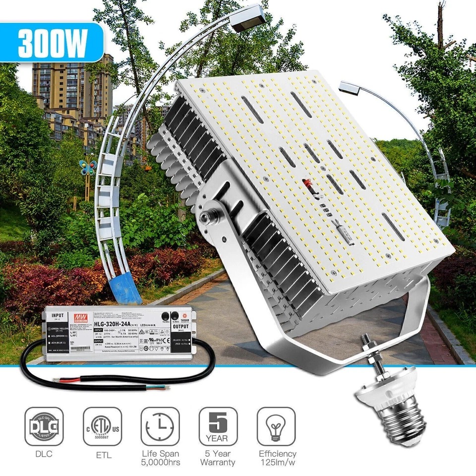 300Watt LED Wall Pack Shoebox Retrofit Kit Light For Parking Lot Garages Factory - Image 1 of 4