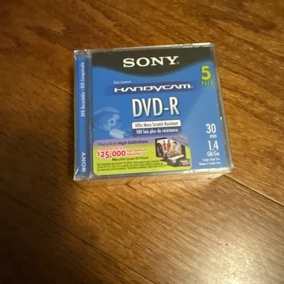 Sony Handyman DVD-R 5Pack 30min 1.4 GB/Go - Image 1 of 2