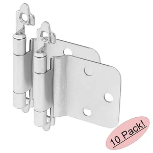 *10 Pack* Cosmas 16890-SN Cabinet Hinges Satin Nickel (Sold in Pairs) - Picture 1 of 1