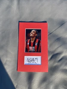 Junior Stanislas Hand Signed Autograph Photo Montage Football Bournemouth FC - Picture 1 of 4